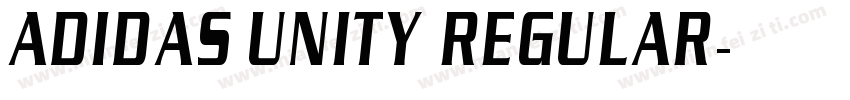 Adidas Unity Regular字体转换